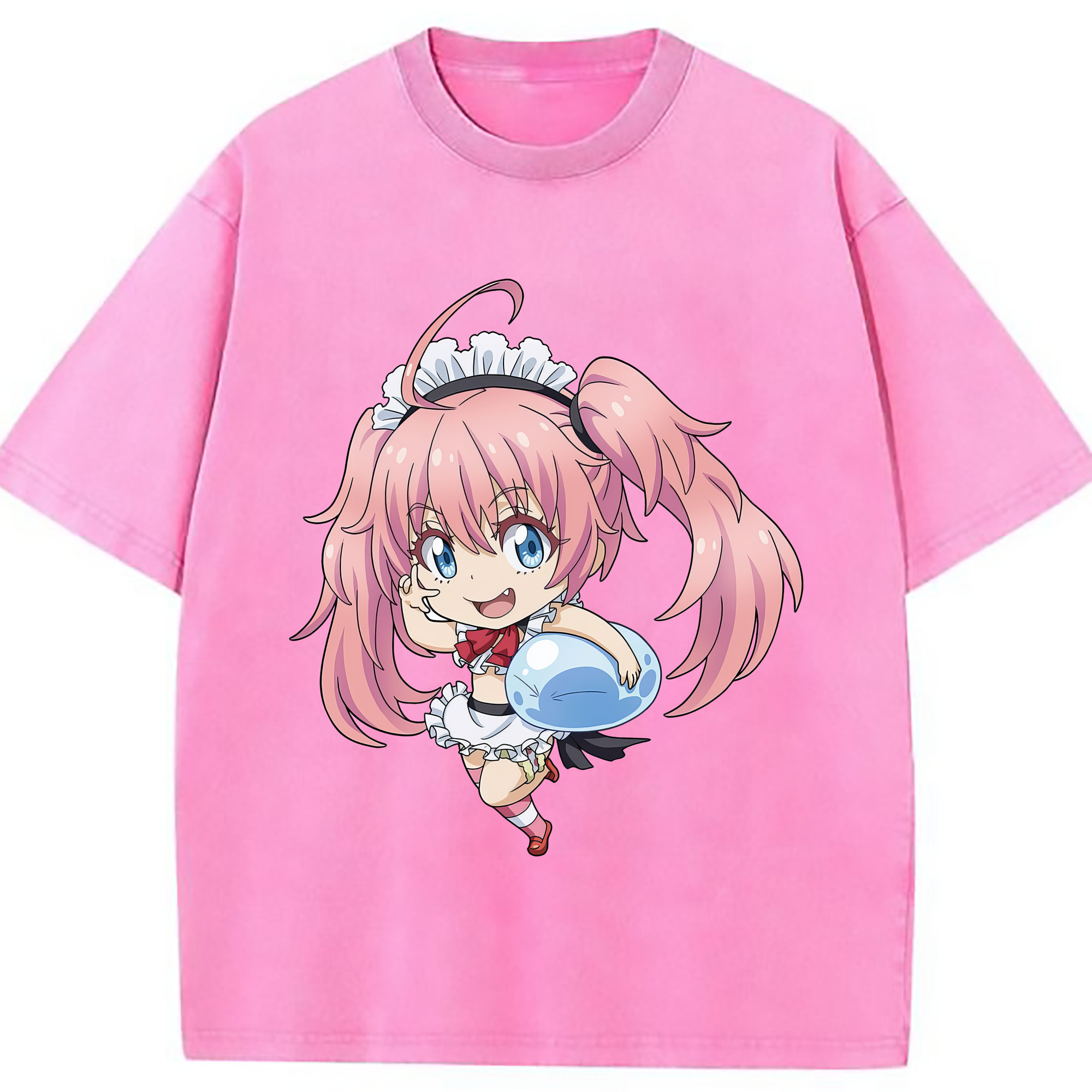 （画像用） 転スラ Regarding Reincarnated to Slime 綿100% ヴィンテージ風 半袖Tシャツ（フロントプリント）